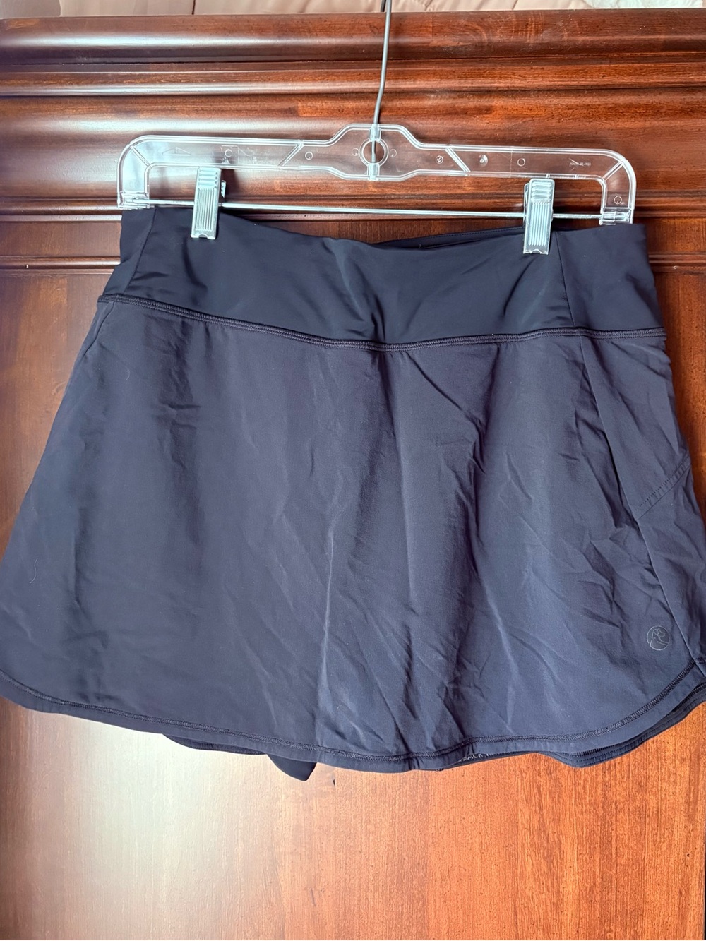 Back Women’s Black athletic Skort - with Sport Shorts size Medium